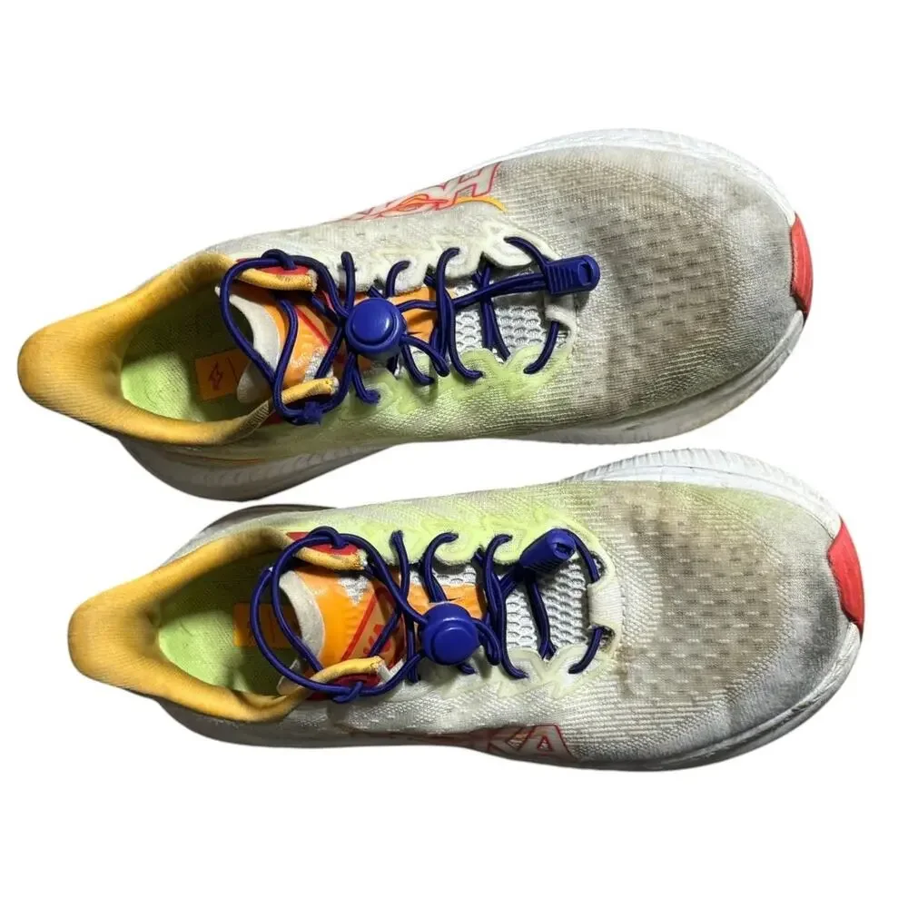 Hoka One One Mach 6 Athletic Sneakers Men's 7.5B Multicolor Cushioned Low Top